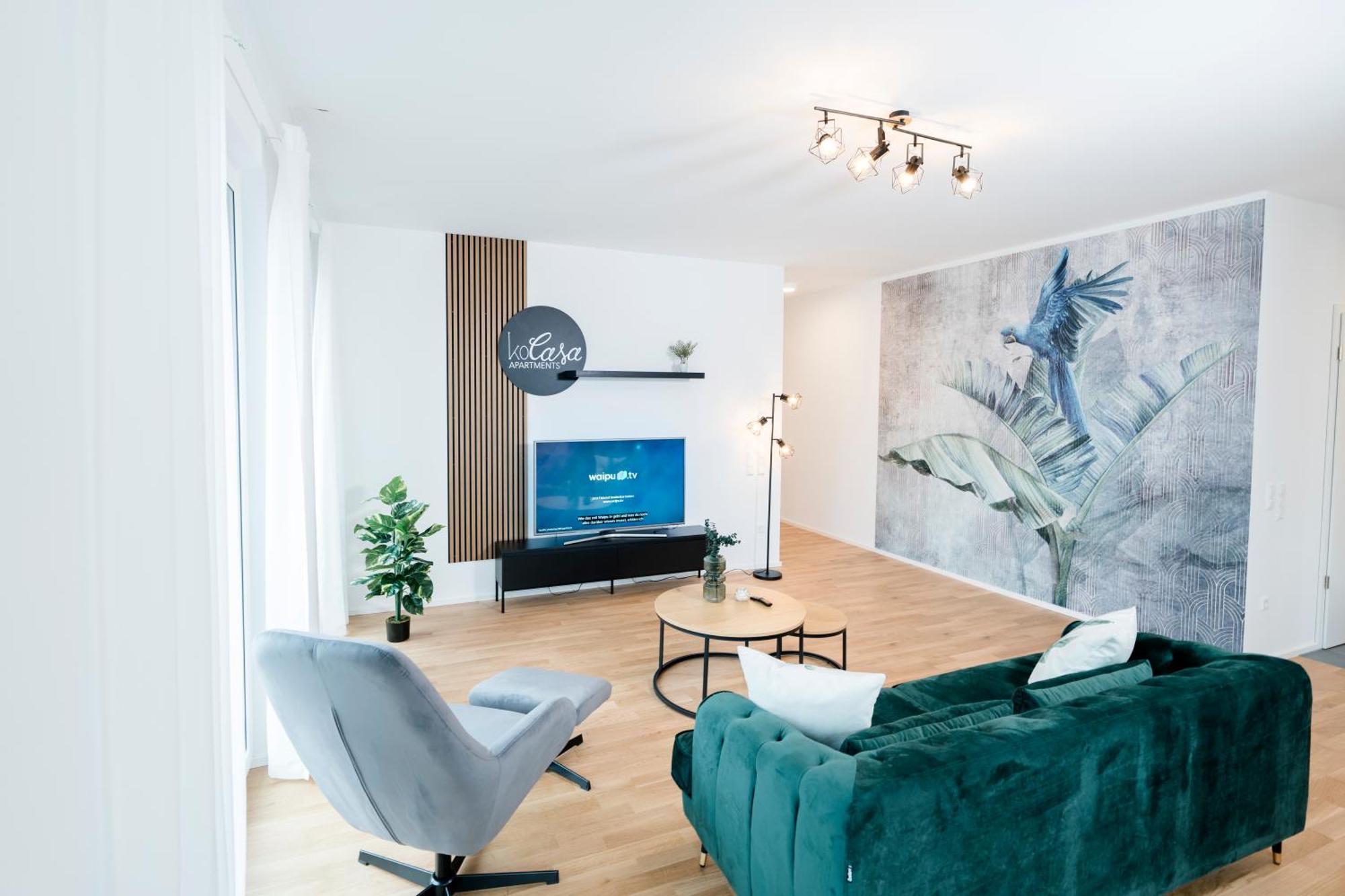 Kocasa-Apartments 02, Design, City-Center Boeblingen, Stellplatz, Balkon, Waipu-Tv Extérieur photo