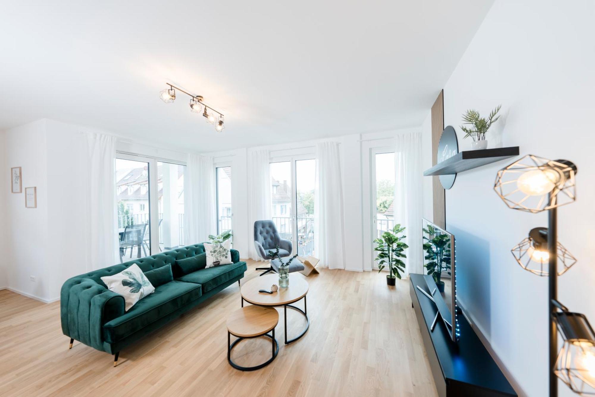 Kocasa-Apartments 02, Design, City-Center Boeblingen, Stellplatz, Balkon, Waipu-Tv Extérieur photo