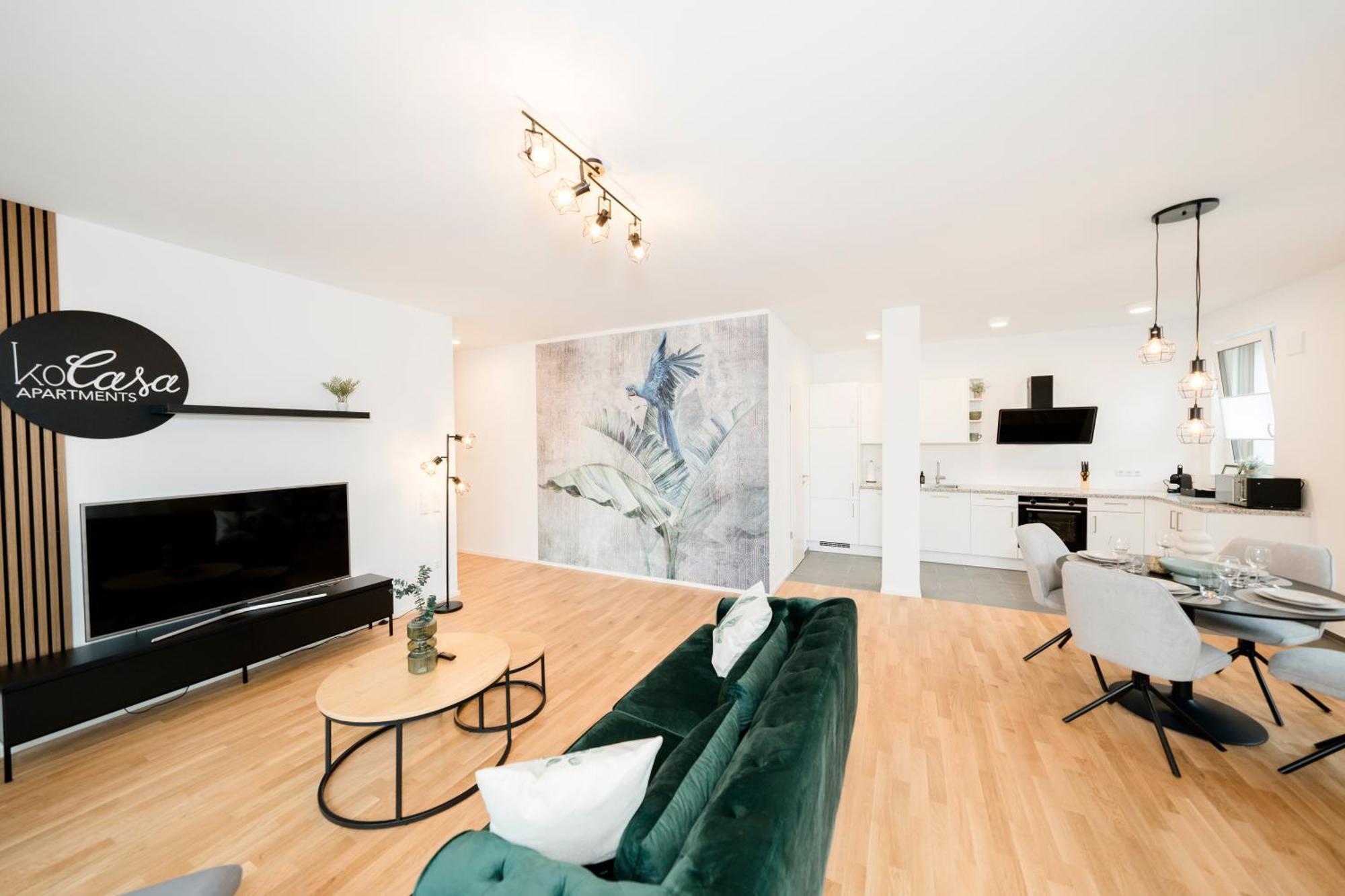 Kocasa-Apartments 02, Design, City-Center Boeblingen, Stellplatz, Balkon, Waipu-Tv Extérieur photo