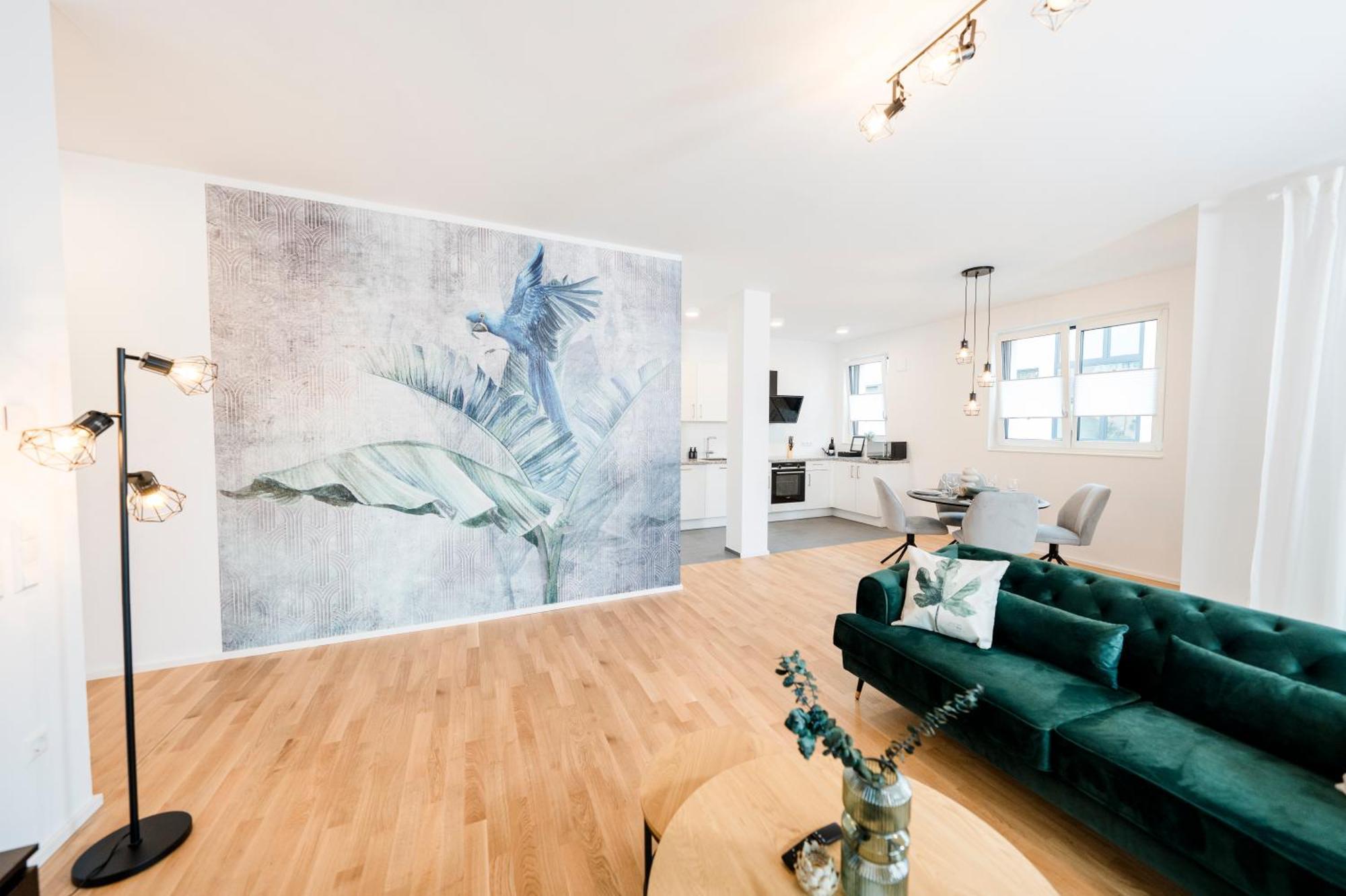 Kocasa-Apartments 02, Design, City-Center Boeblingen, Stellplatz, Balkon, Waipu-Tv Extérieur photo