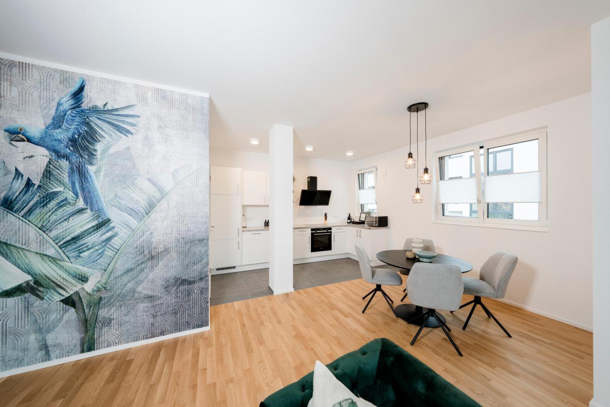 Kocasa-Apartments 02, Design, City-Center Boeblingen, Stellplatz, Balkon, Waipu-Tv Extérieur photo