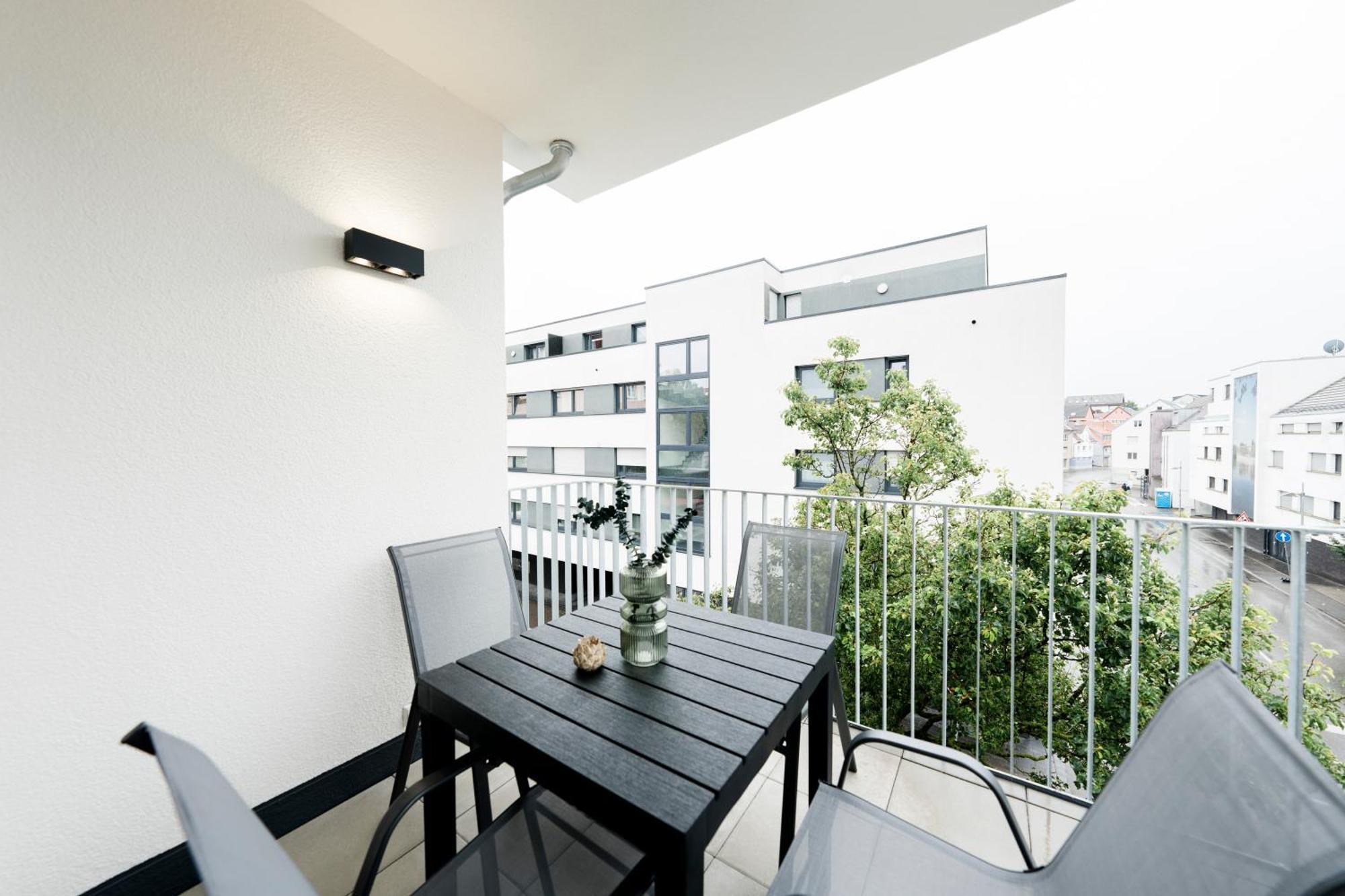 Kocasa-Apartments 02, Design, City-Center Boeblingen, Stellplatz, Balkon, Waipu-Tv Extérieur photo